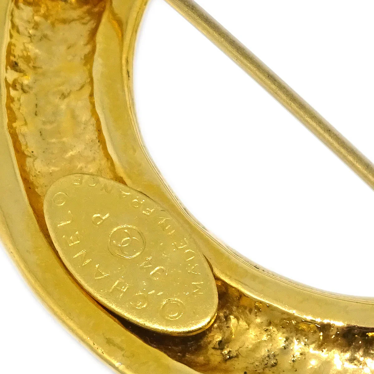 Chanel Hoop Brooch Pin Gold 94P - Image 4