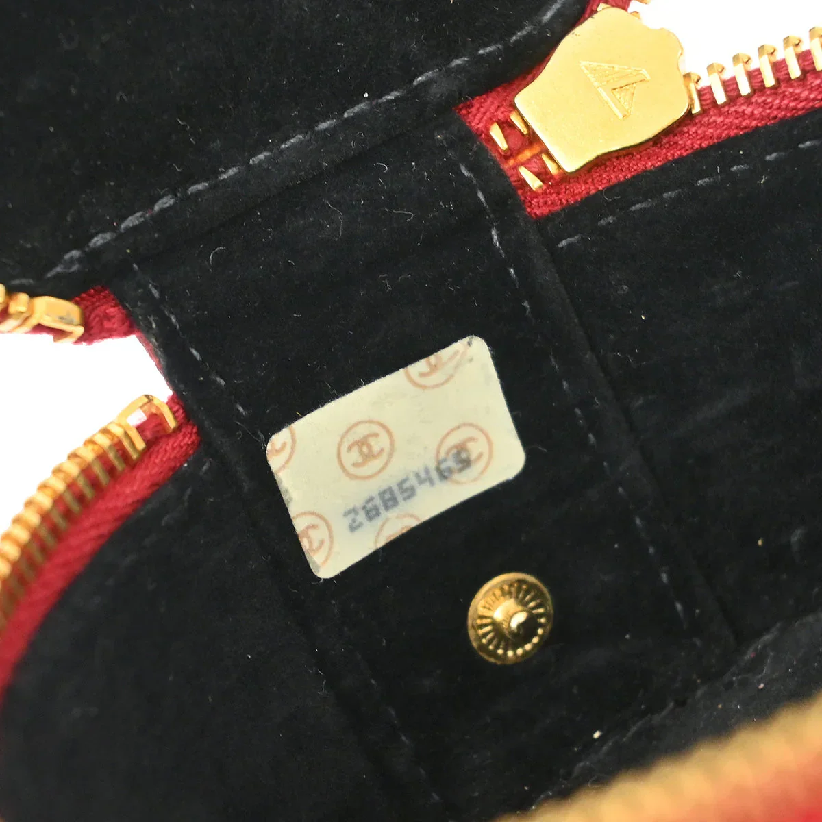 Chanel 1991-1994 Red Caviar Jewelry Case Pouch - Image 6
