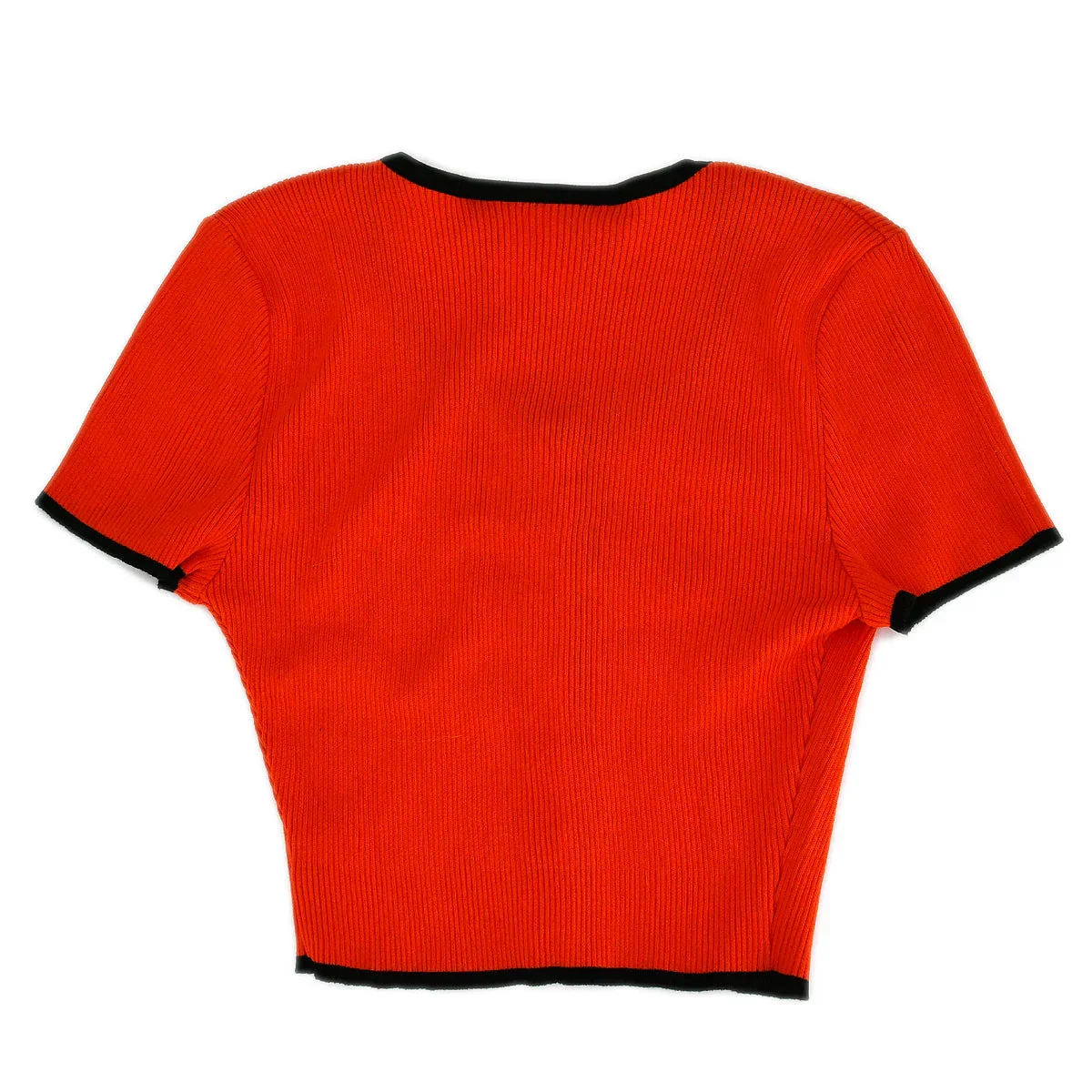 Chanel Cardigan Top Red 95P #38 - Image 2