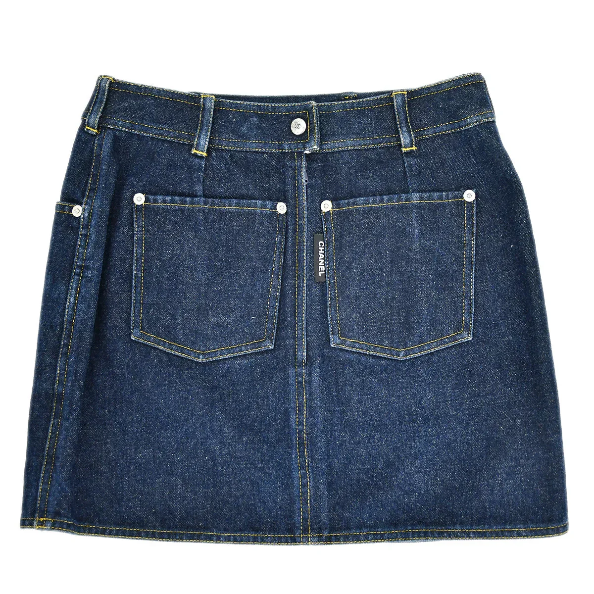 Chanel Denim Skirt Indigo 04274 #34 - Image 2