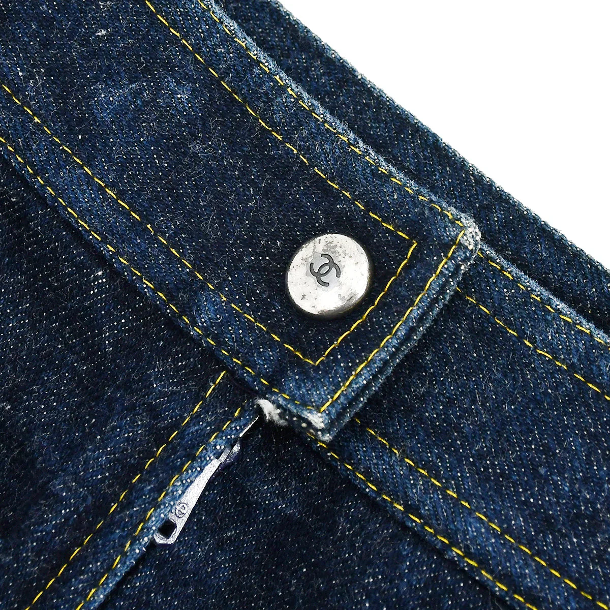 Chanel Denim Skirt Indigo 04274 #34 - Image 4