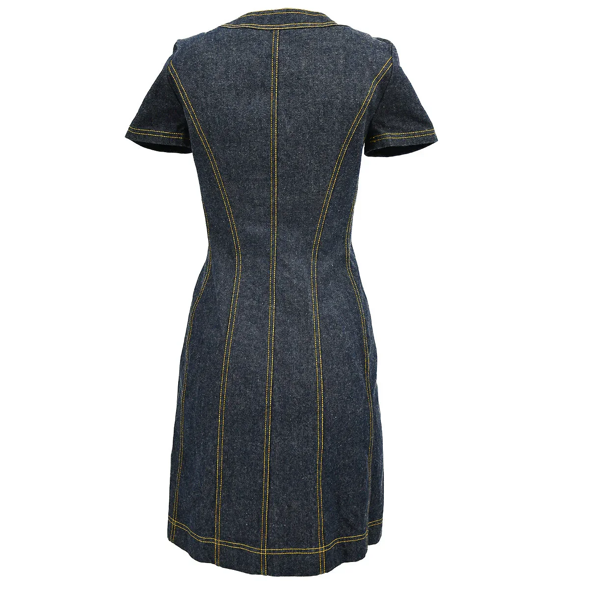 Chanel Denim Dress Indigo E97 #36 - Image 2