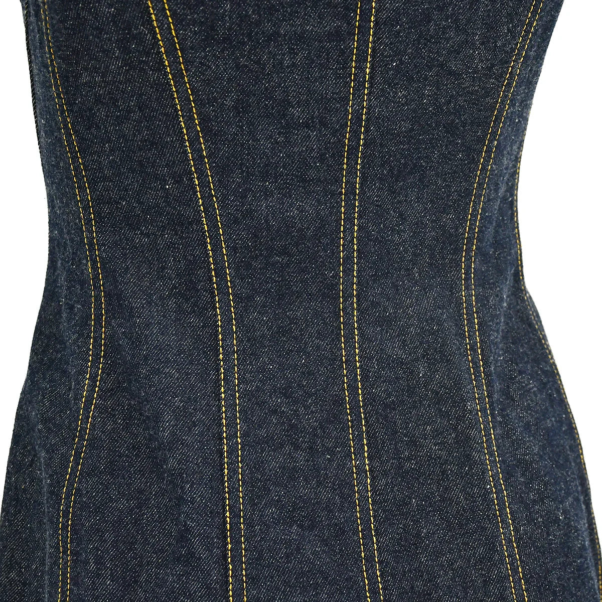 Chanel Denim Dress Indigo E97 #36 - Image 3