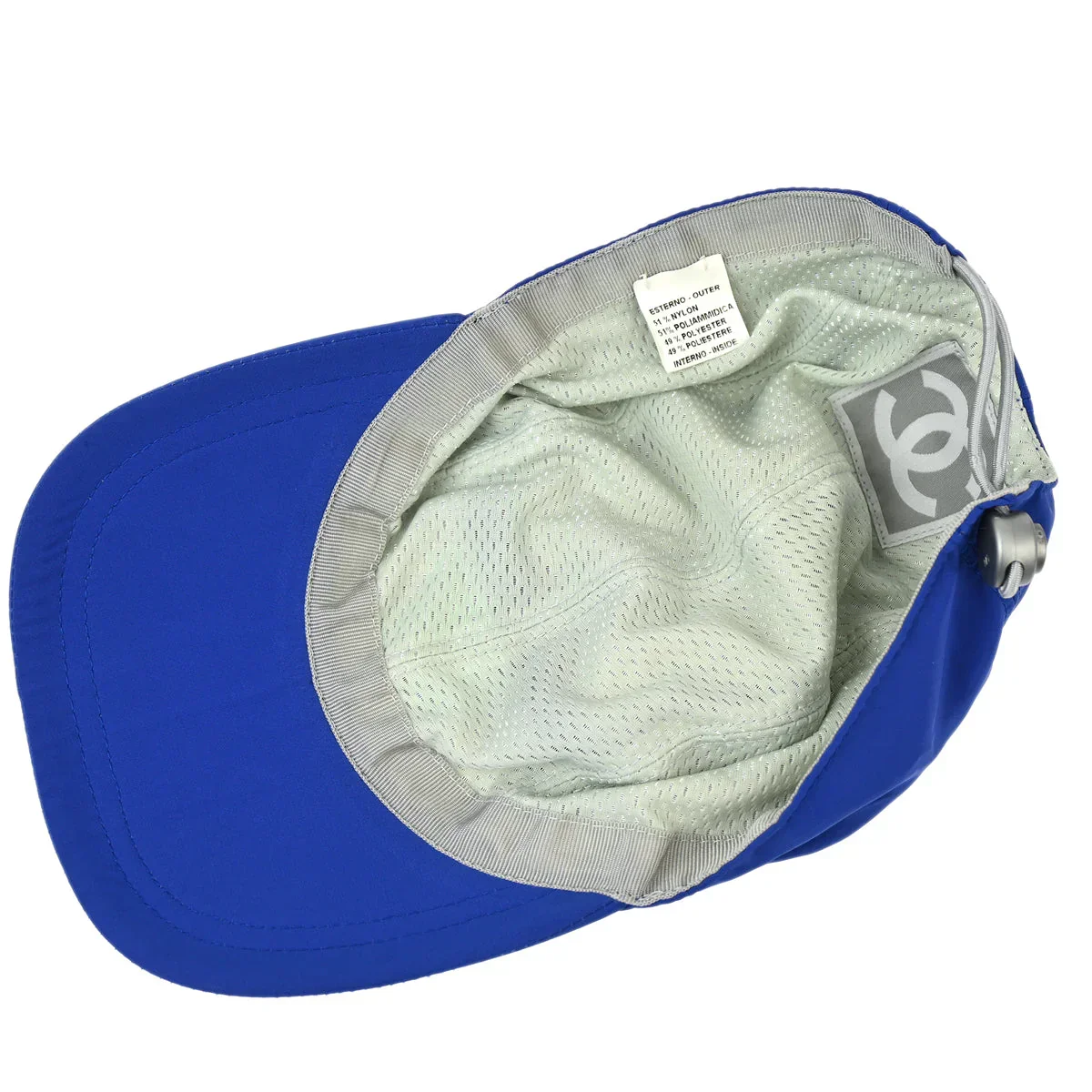 Chanel Sport Line Cap Hat Blue #M Small Good - Image 4
