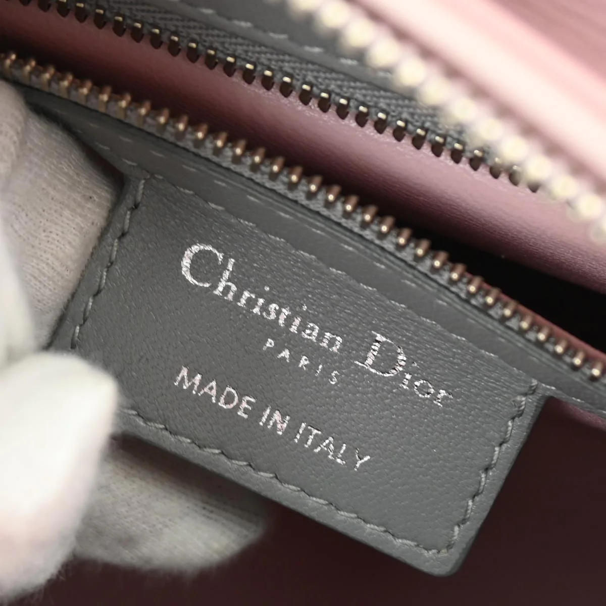 Christian Dior 2014 Pink Lambskin Medium Lady Dior Cannage 2way Shoulder Handbag - Image 9