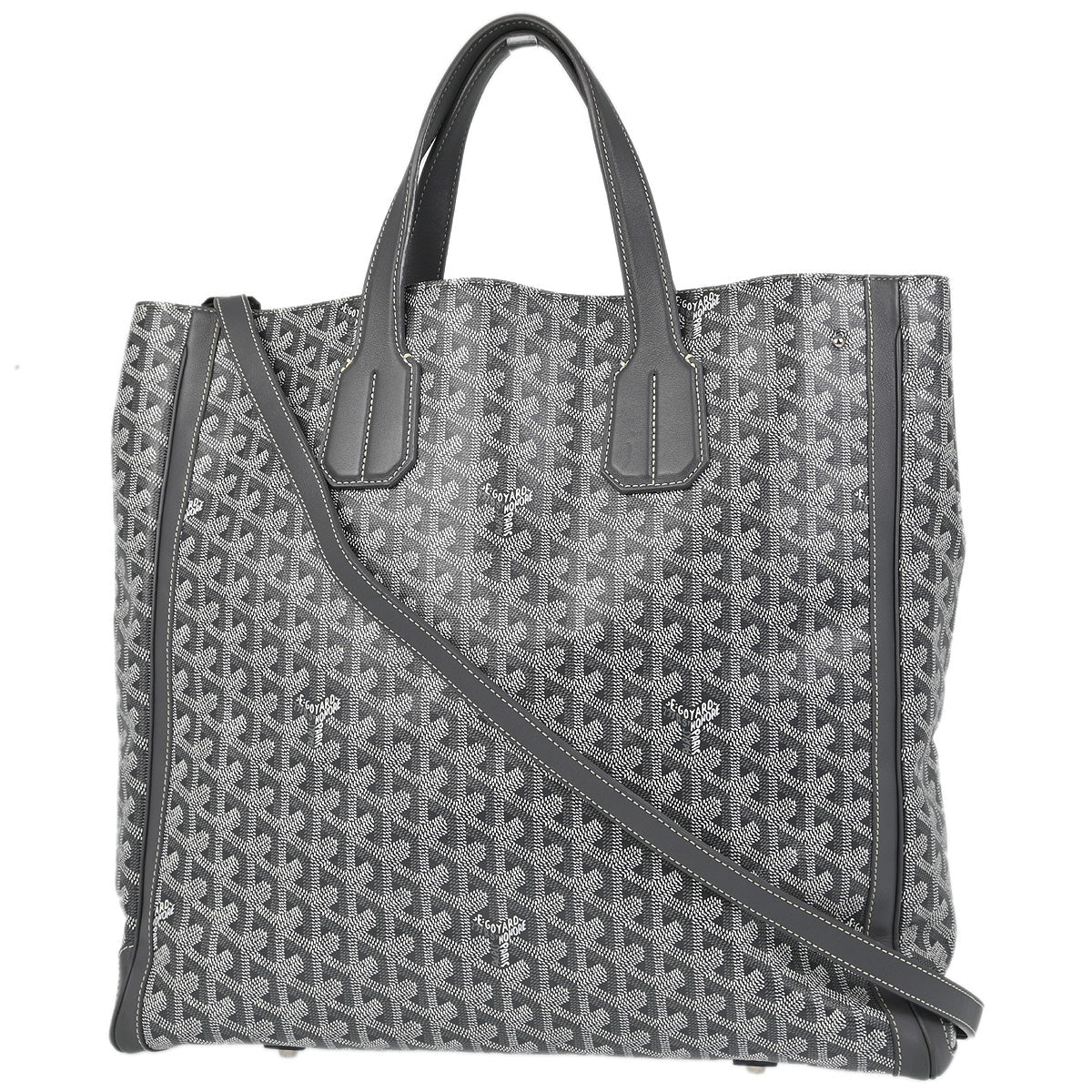 Goyard 2015 Gray Sac Voltaire 2way Tote Shoulder Handbag - Image 2