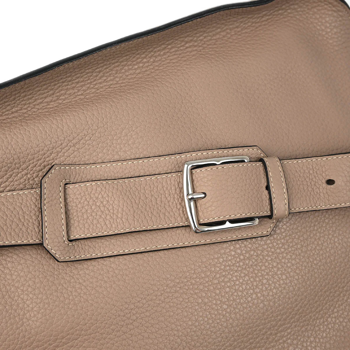 Hermes 2010 Gris Tourterelle Taurillon Clemence Jypsiere 34 Shoulder Bag - Image 6