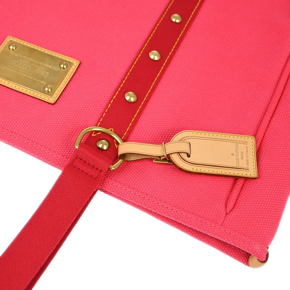 Louis Vuitton 2006 Pink Antigua Cabas GM Tote Handbag M40082 - Image 9