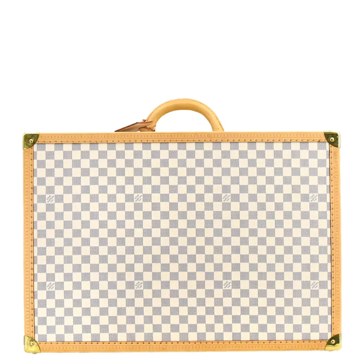 Louis Vuitton Damier Azur Alzer 60 Trunk Hard Case Bag