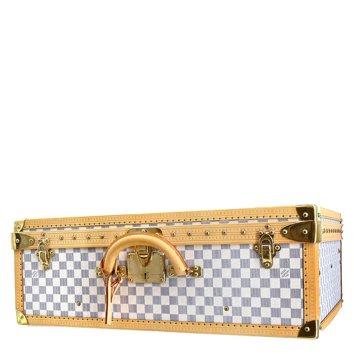 Louis Vuitton Damier Azur Alzer 60 Trunk Hard Case Bag - Image 2