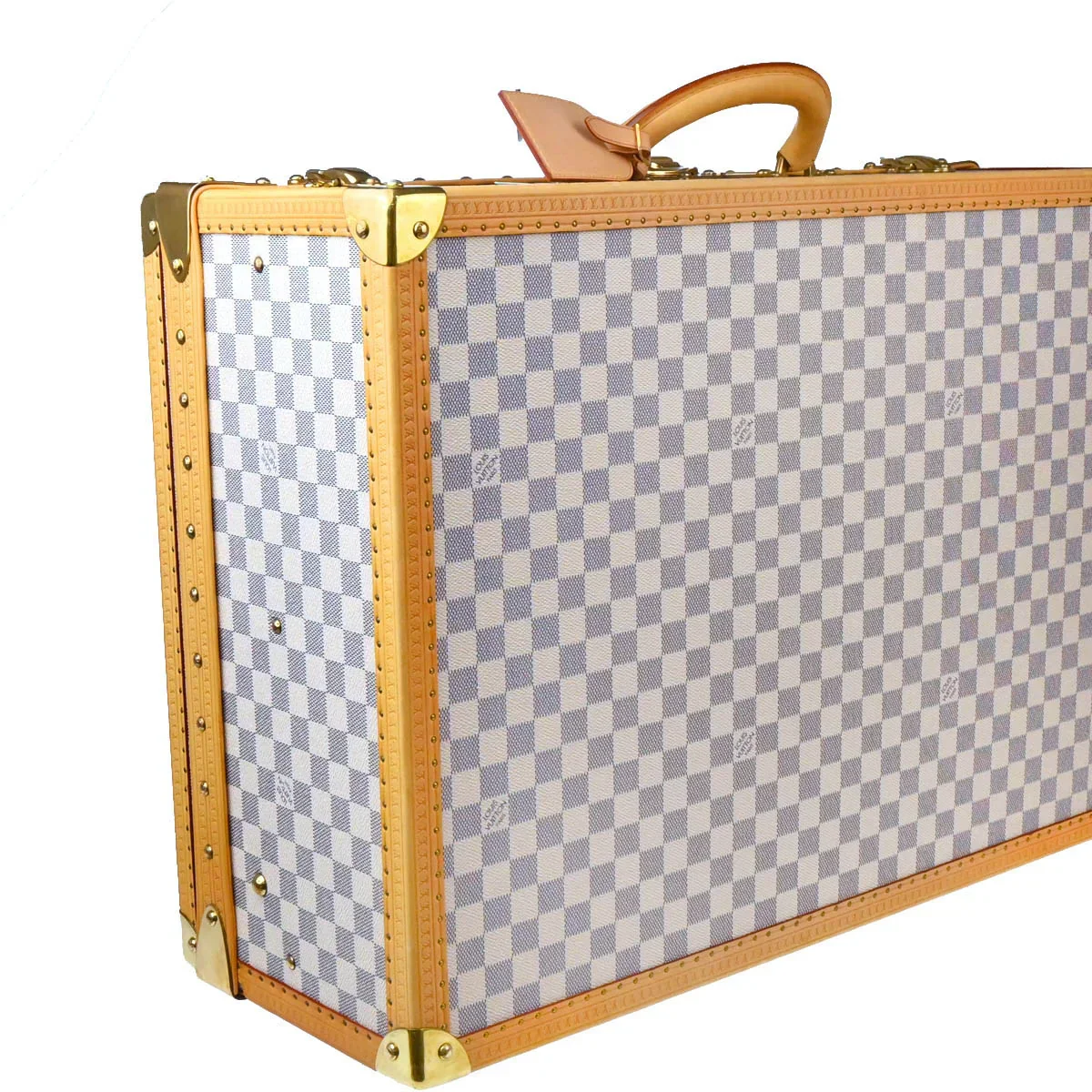 Louis Vuitton Damier Azur Alzer 60 Trunk Hard Case Bag - Image 3