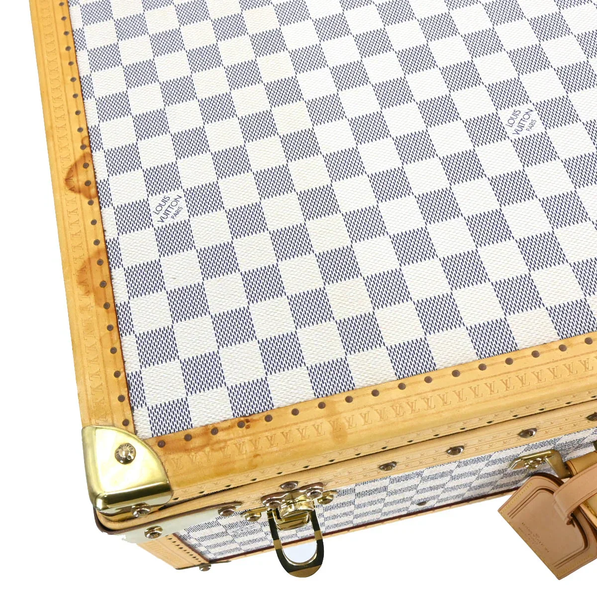 Louis Vuitton Damier Azur Alzer 60 Trunk Hard Case Bag - Image 5