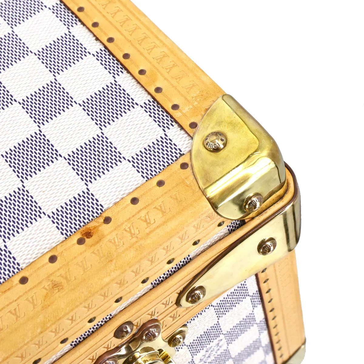Louis Vuitton Damier Azur Alzer 60 Trunk Hard Case Bag - Image 7