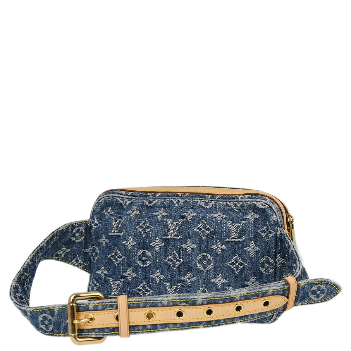 Louis Vuitton 2007 Blue Monogram Denim Bum Bag Waist Pouch M95347 - Image 2