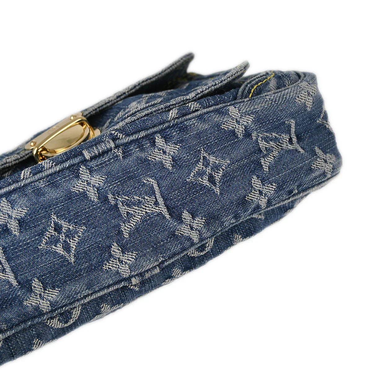 Louis Vuitton 2007 Blue Monogram Denim Bum Bag Waist Pouch M95347 - Image 5