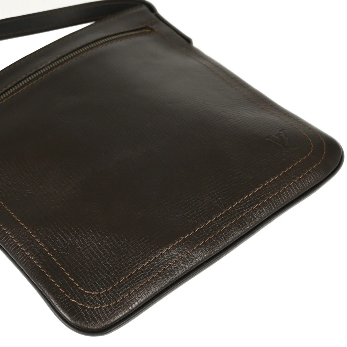 Louis Vuitton 2010 Brown Utah Pochette Shawnee Shoulder Bag M93452 - Image 3