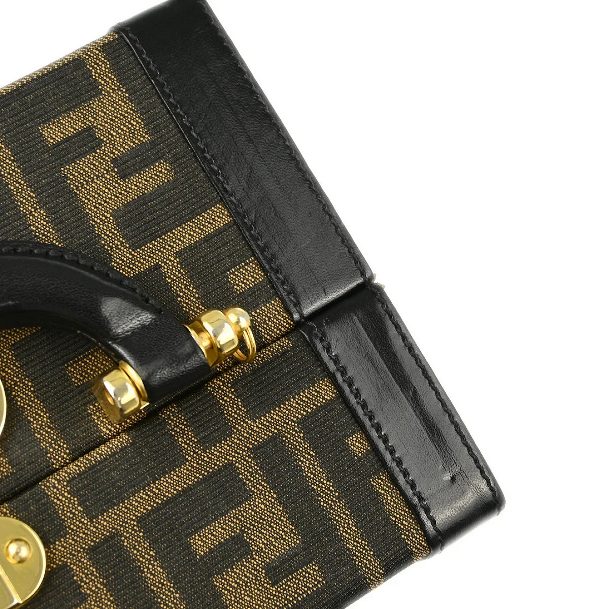 Fendi Brown Black Zucca Makeup Box - Image 10