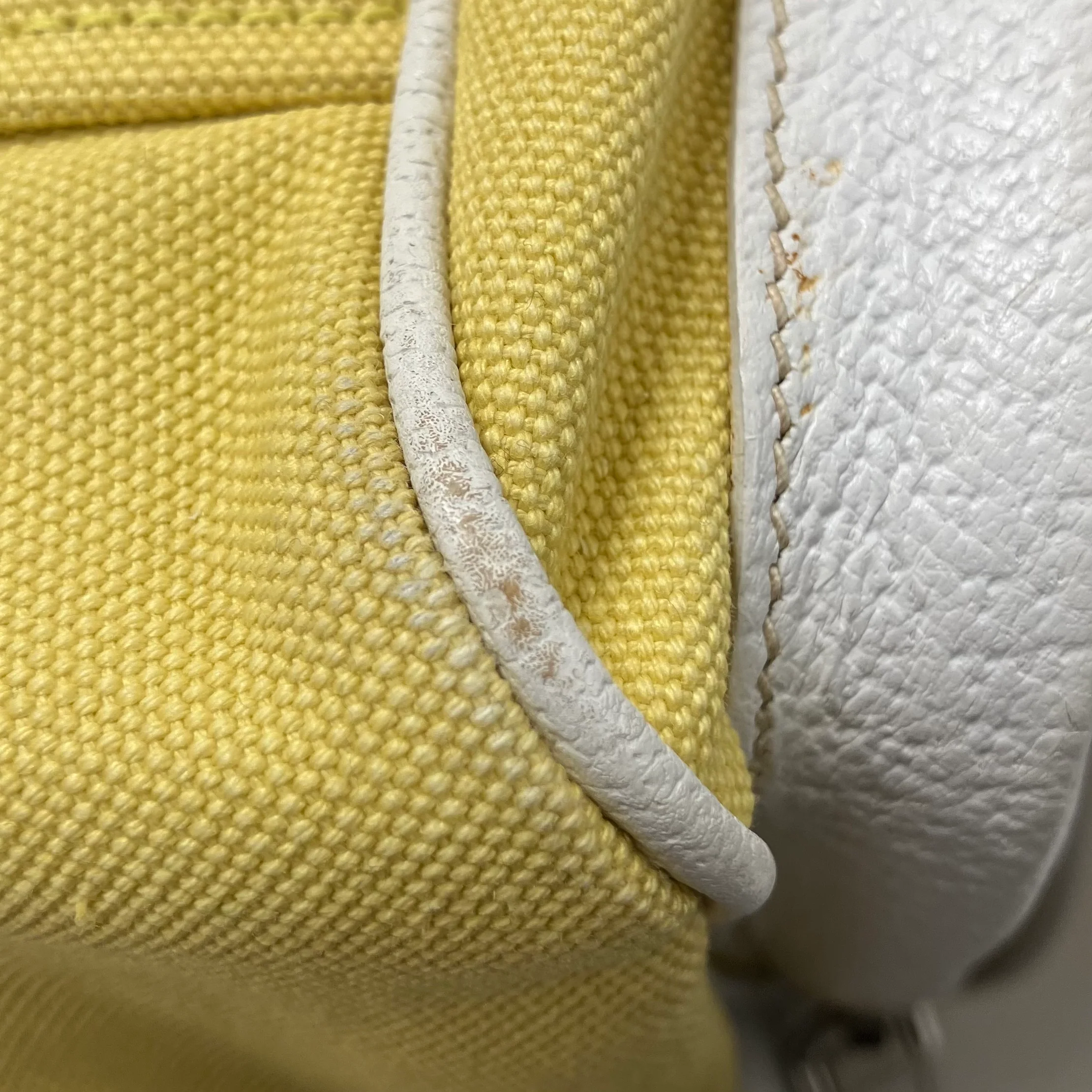 Prada Yellow Canvas Shoulder Bag - Image 13