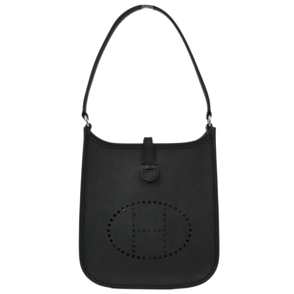 Hermes 2005 Black Epsom Evelyne TPM Handbag