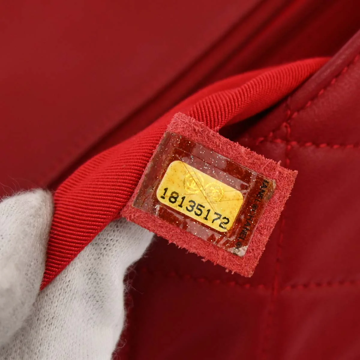 Chanel 2013-2014 Red Lambskin Medium Hula Hoop Handbag - Image 10