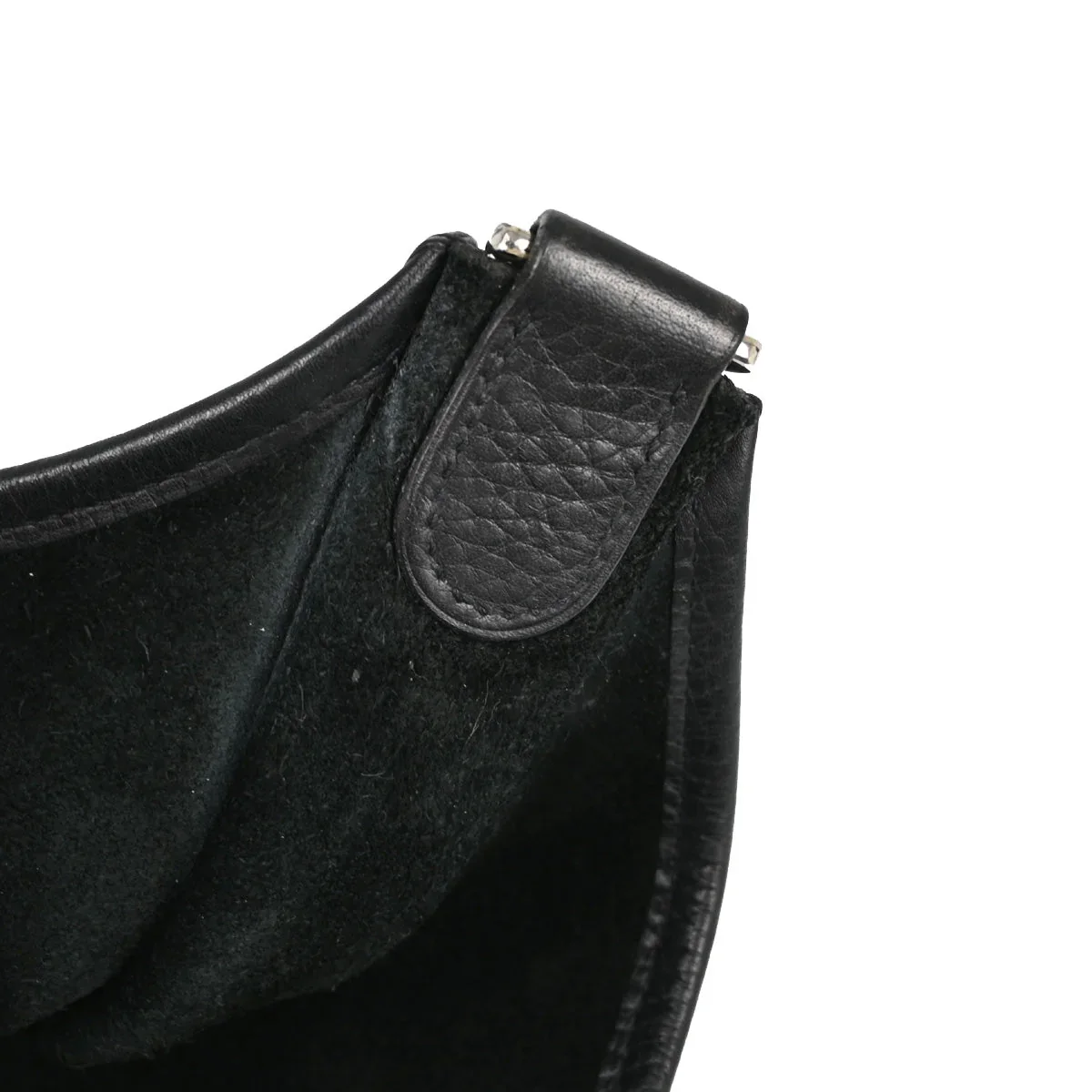 Hermes 2005 Black Taurillon Clemence Evelyne II 41 TGM Shoulder Bag - Image 8