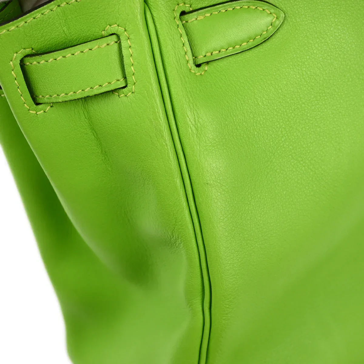 Hermes 1998 Apple Green Gulliver Kelly 28 Retourne 2way Shoulder Handbag - Image 9