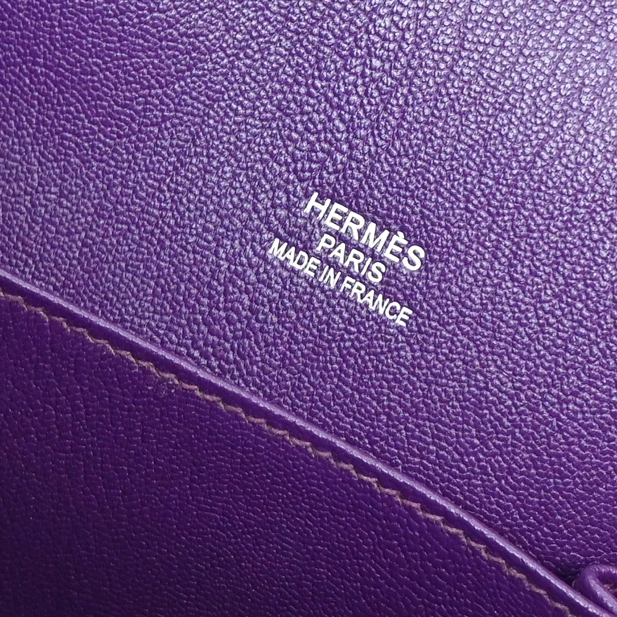 Hermes 2013 Purple Taurillon Clemence Jypsiere 34 Shoulder Bag - Image 8