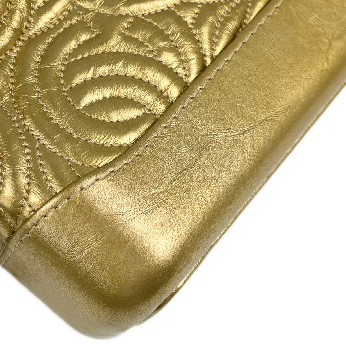 Chanel 2019 Gold Calfskin Small Gabrielle Shoulder Bag - Image 5