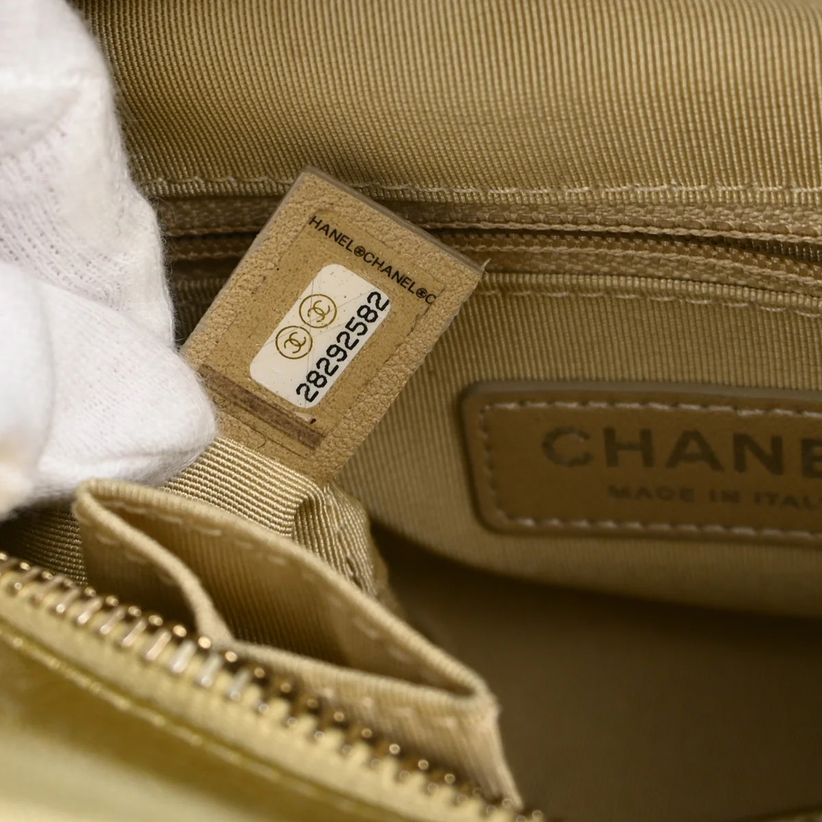 Chanel 2019 Gold Calfskin Small Gabrielle Shoulder Bag - Image 8