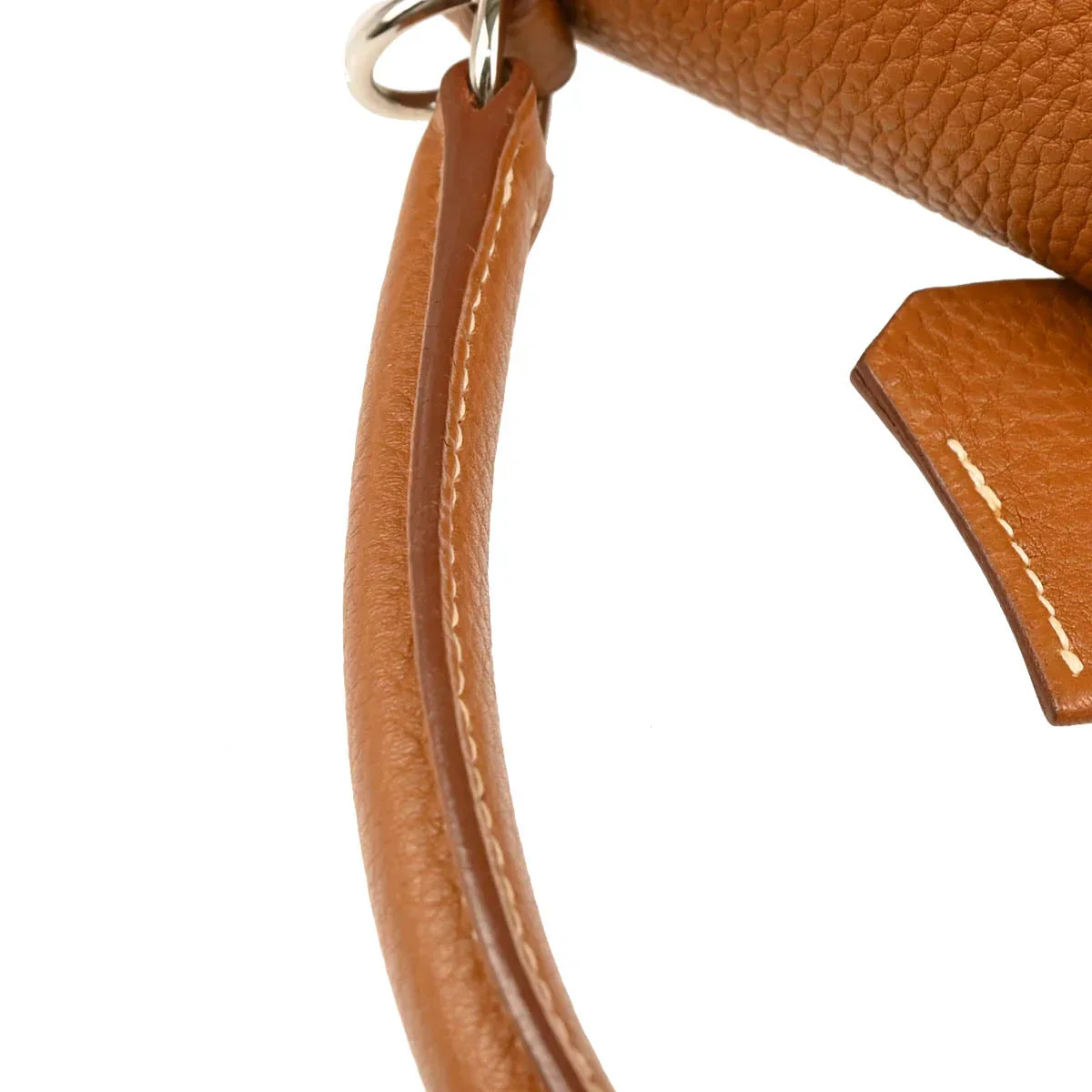 Hermes Gold Taurillon Clemence Kelly 32 Sellier Handbag - Image 6