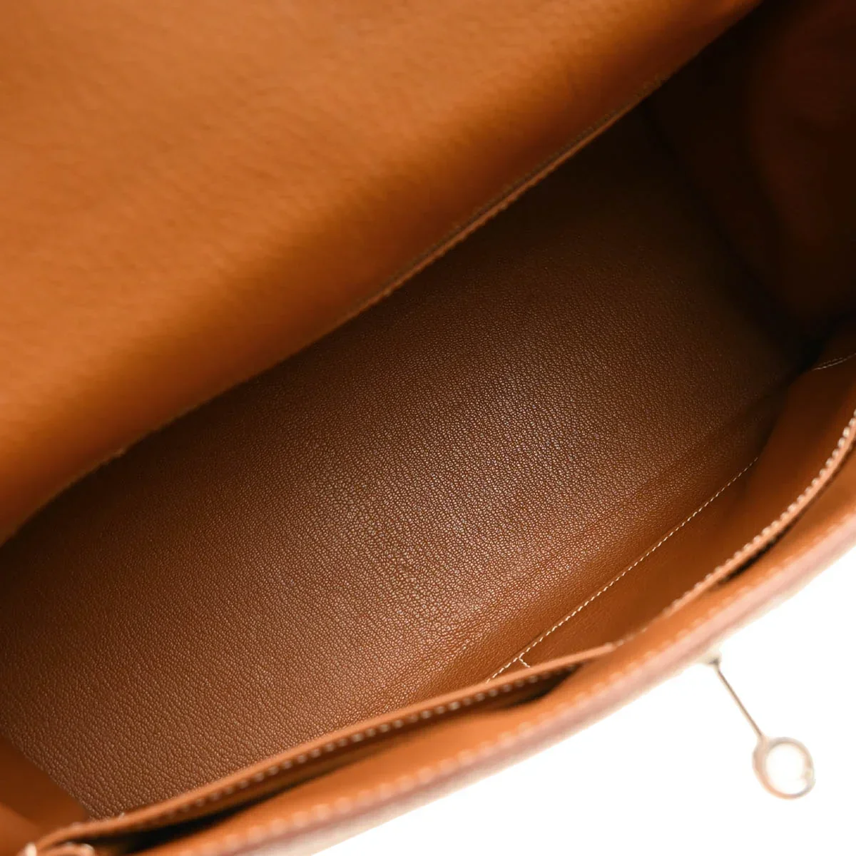 Hermes Gold Taurillon Clemence Kelly 32 Sellier Handbag - Image 8