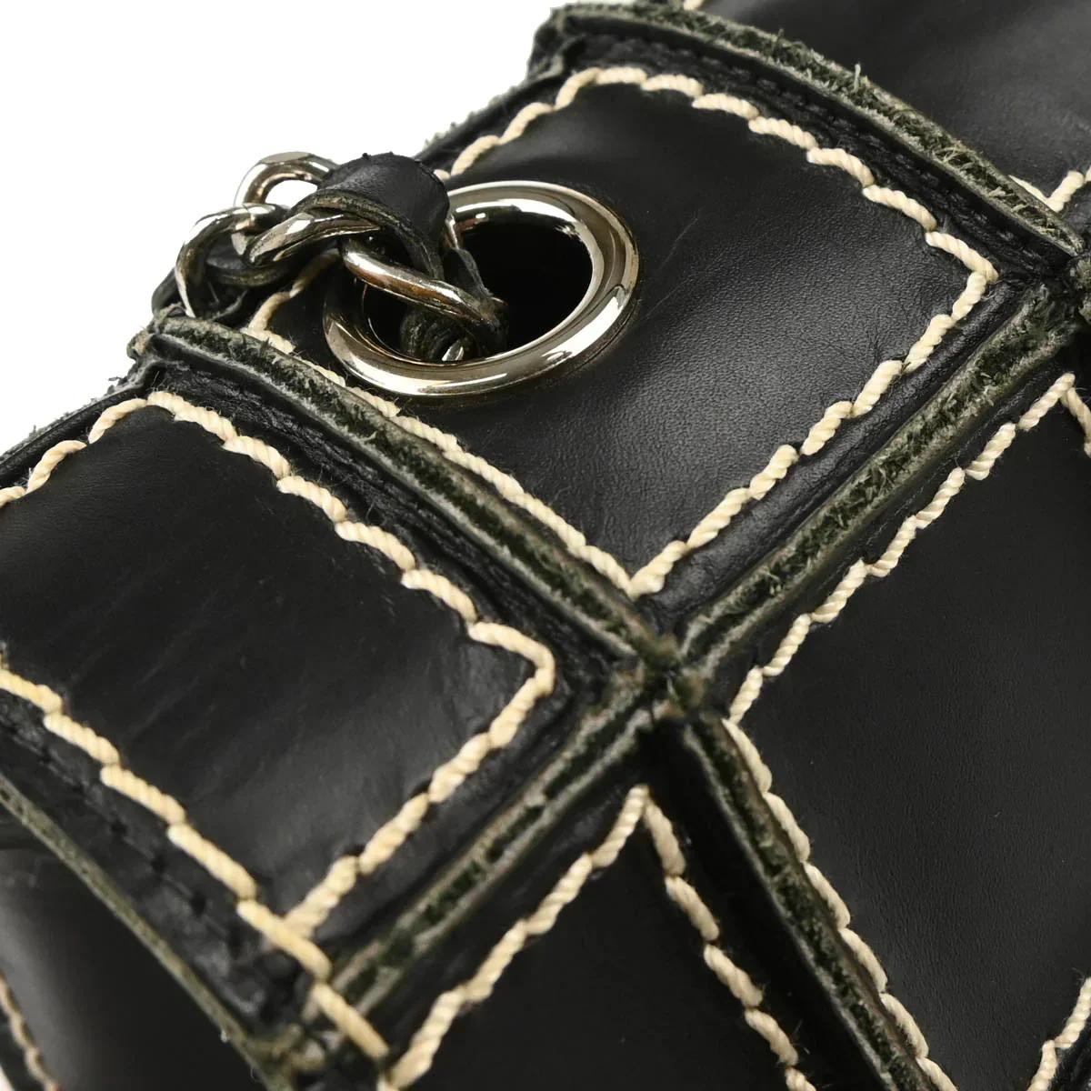 Chanel 2002-2003 Black Calfskin Shoulder Bag - Image 6