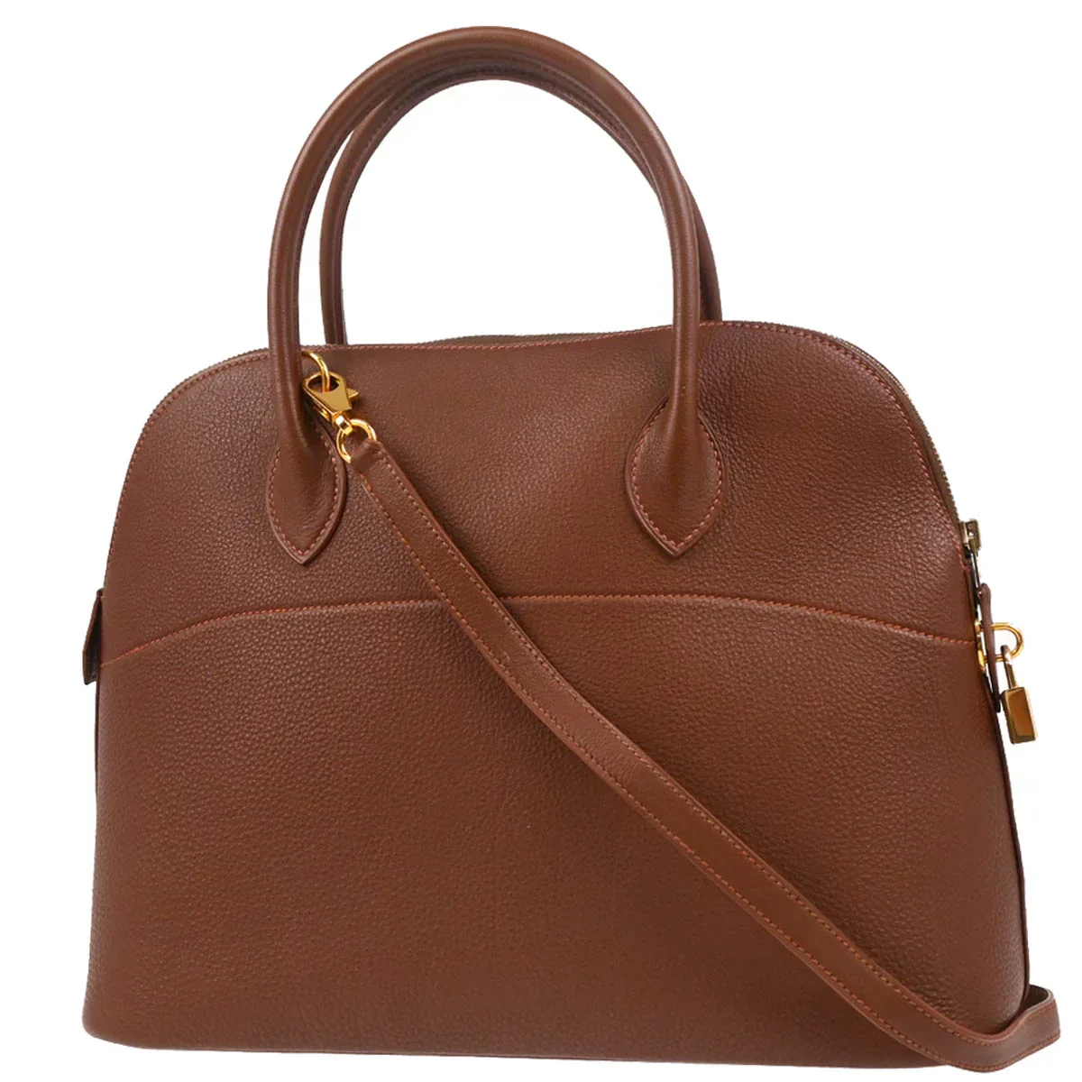 Hermes 1997 Noisette Ardennes Bolide 35 2way Handbag Shoulder - Image 2