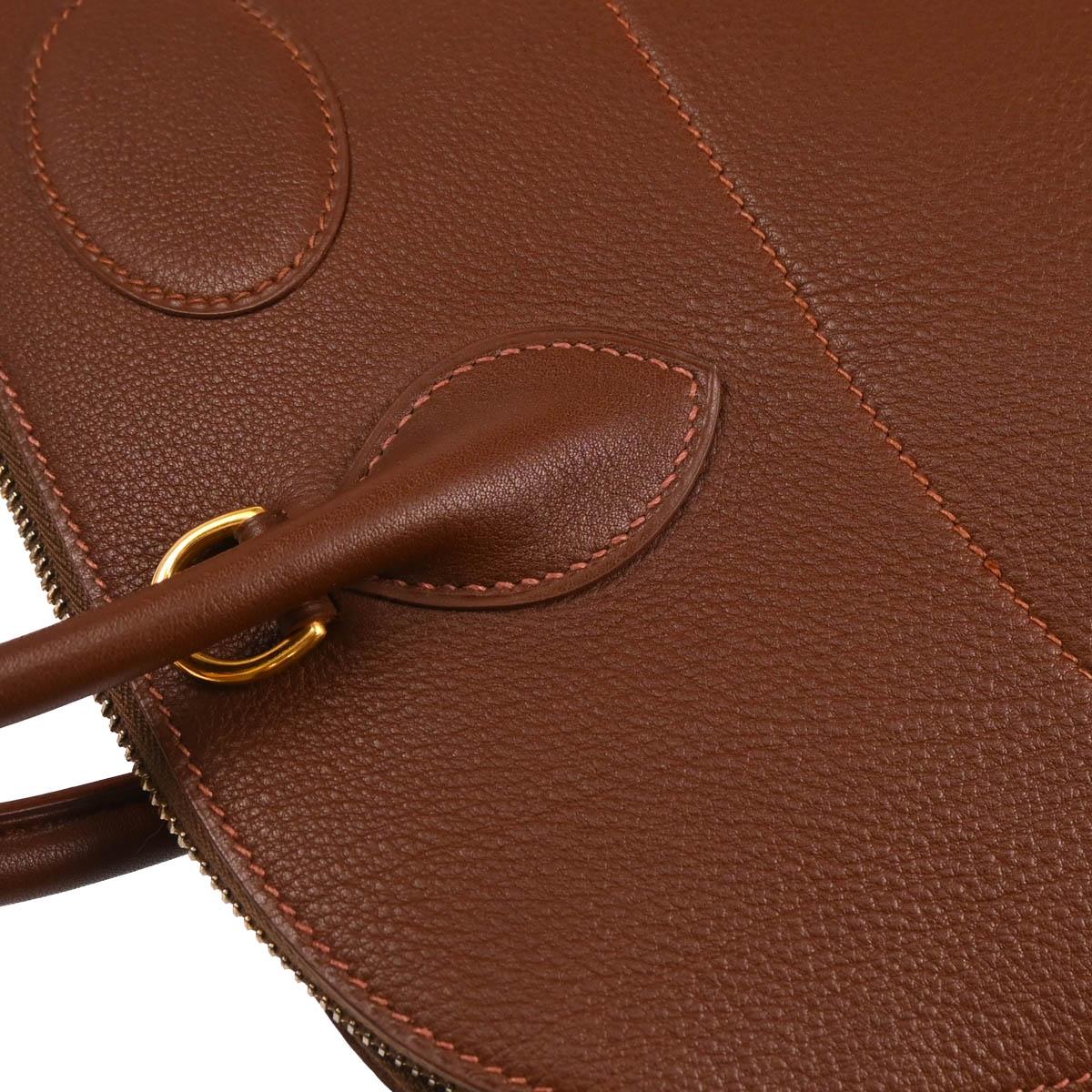 Hermes 1997 Noisette Ardennes Bolide 35 2way Handbag Shoulder - Image 6