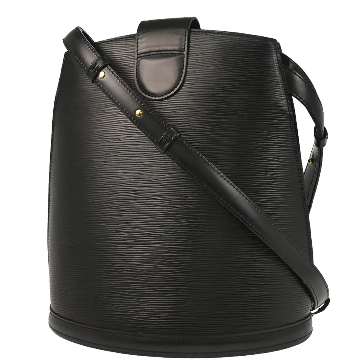 Louis Vuitton 1995 Black Epi Cluny Shoulder Bag M52252 - Image 2