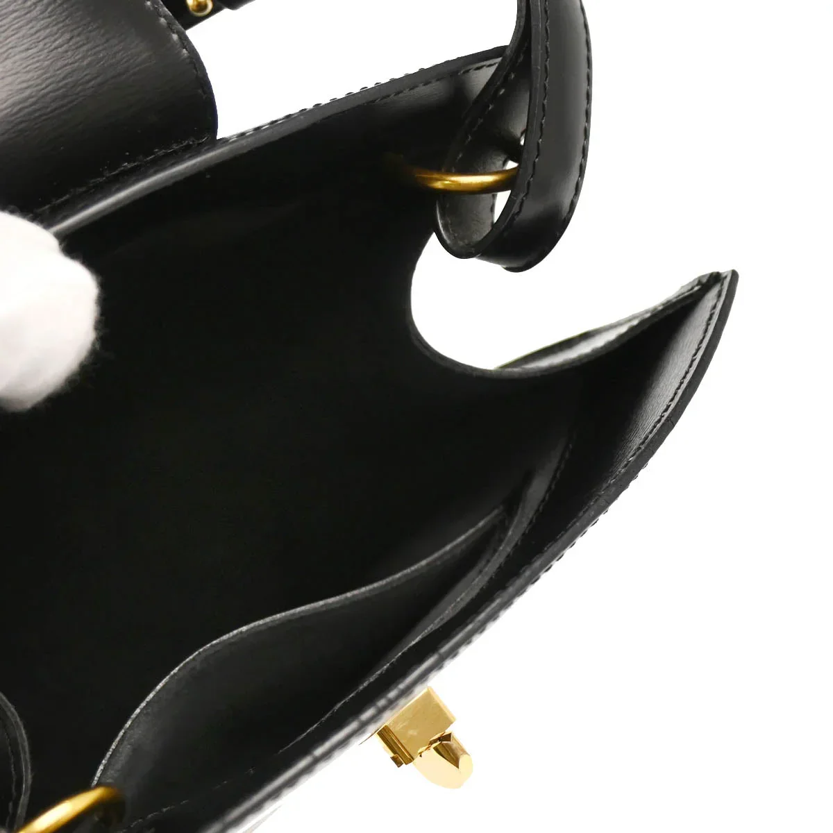 Louis Vuitton 1995 Black Epi Cluny Shoulder Bag M52252 - Image 4