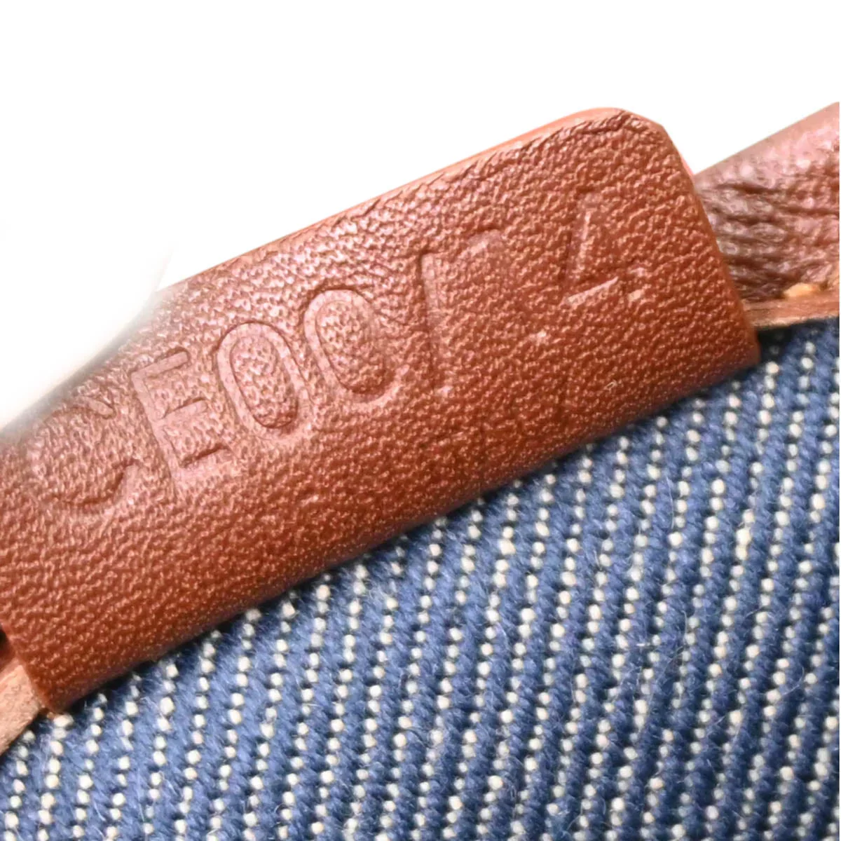 Celine Indigo Denim Macadam Handbag - Image 10