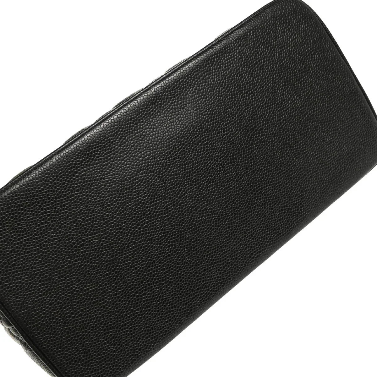 Chanel 2003-2004 Black Caviar Medallion Tote Handbag - Image 4