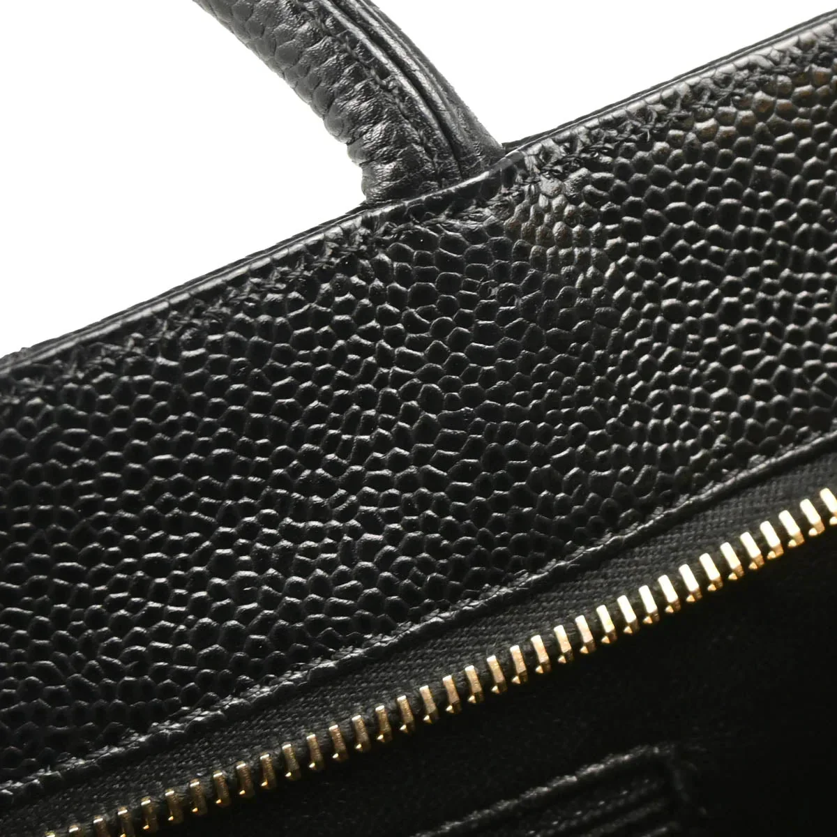 Chanel 2003-2004 Black Caviar Medallion Tote Handbag - Image 7