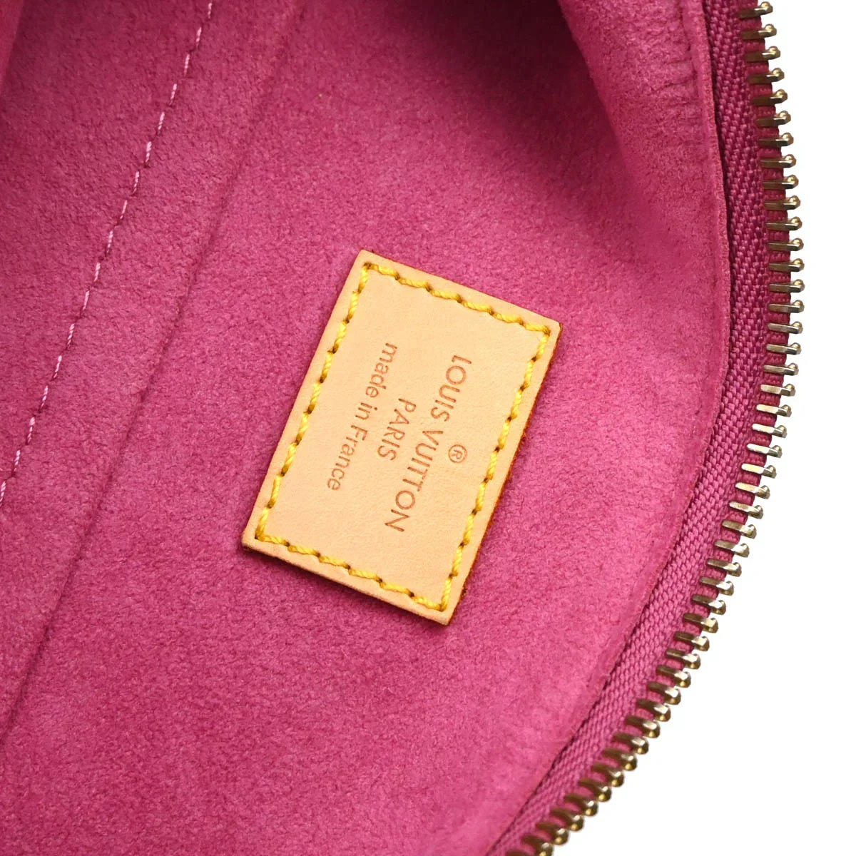 Louis Vuitton 2006 Pink Monogram Denim Baggy PM Shoulder Bag M95212 - Image 9