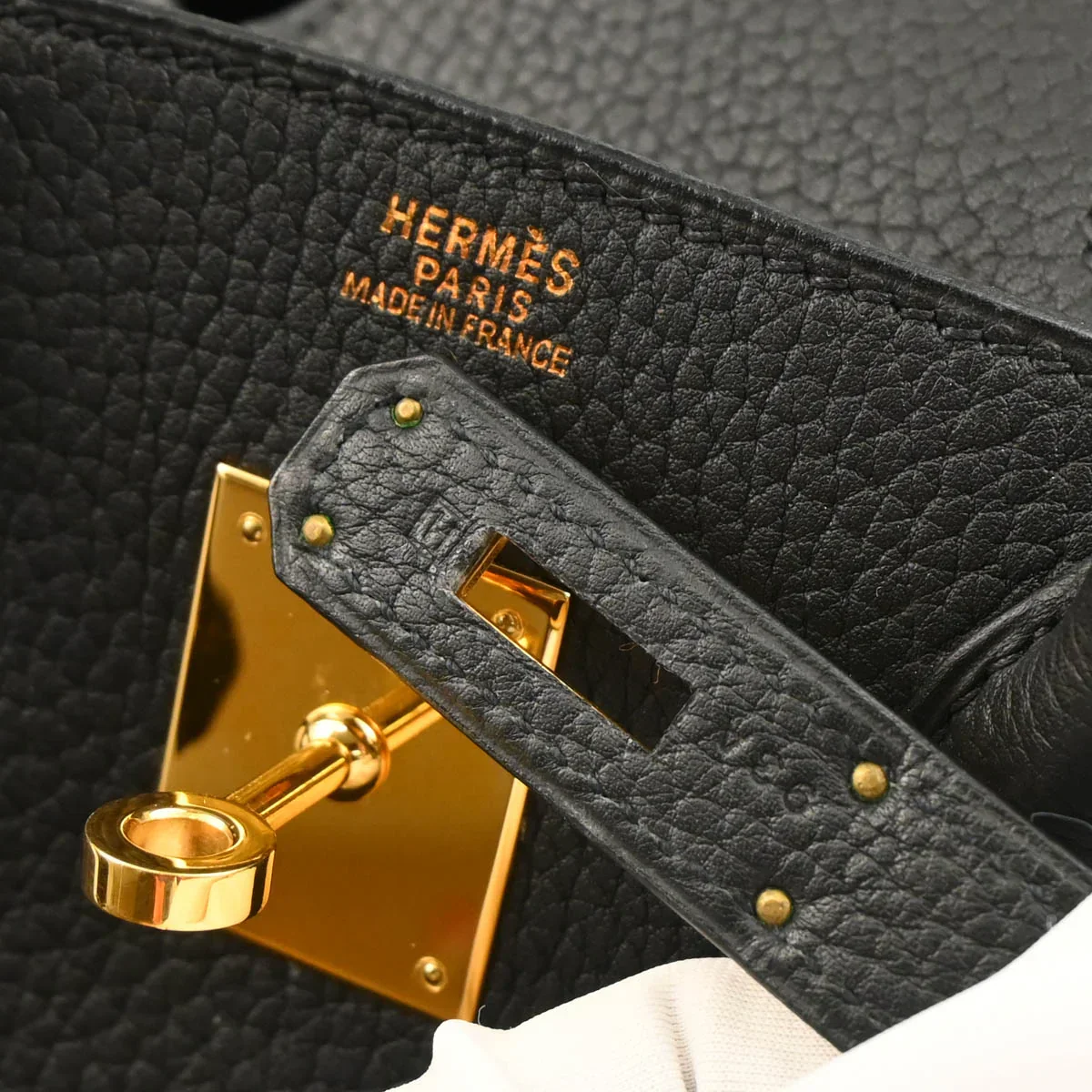 Hermes 2004 Black Taurillon Clemence Birkin 30 Handbag - Image 10