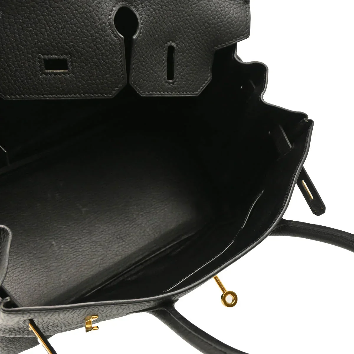 Hermes 2004 Black Taurillon Clemence Birkin 30 Handbag - Image 4