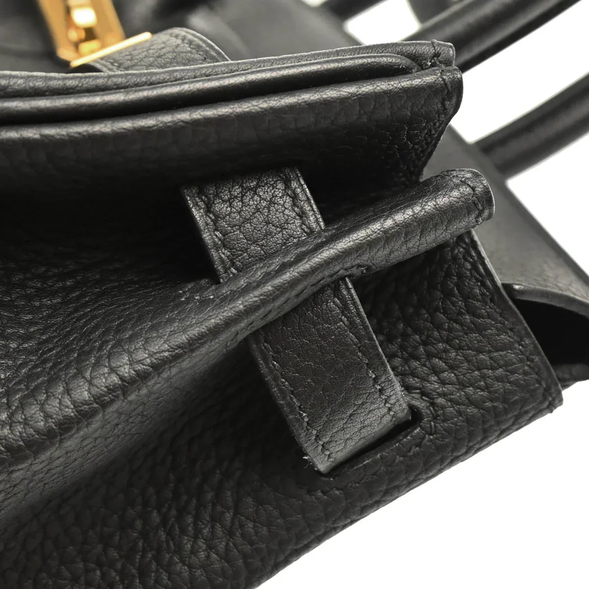 Hermes 2004 Black Taurillon Clemence Birkin 30 Handbag - Image 6