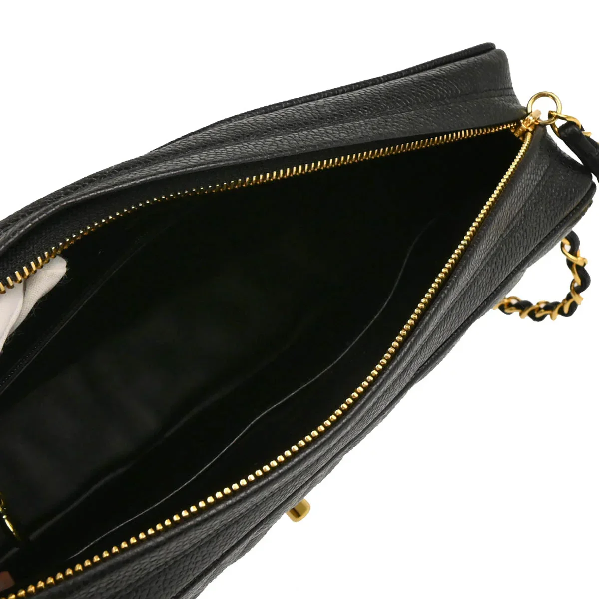 Chanel Black Caviar Camera Bag Large - Image 4