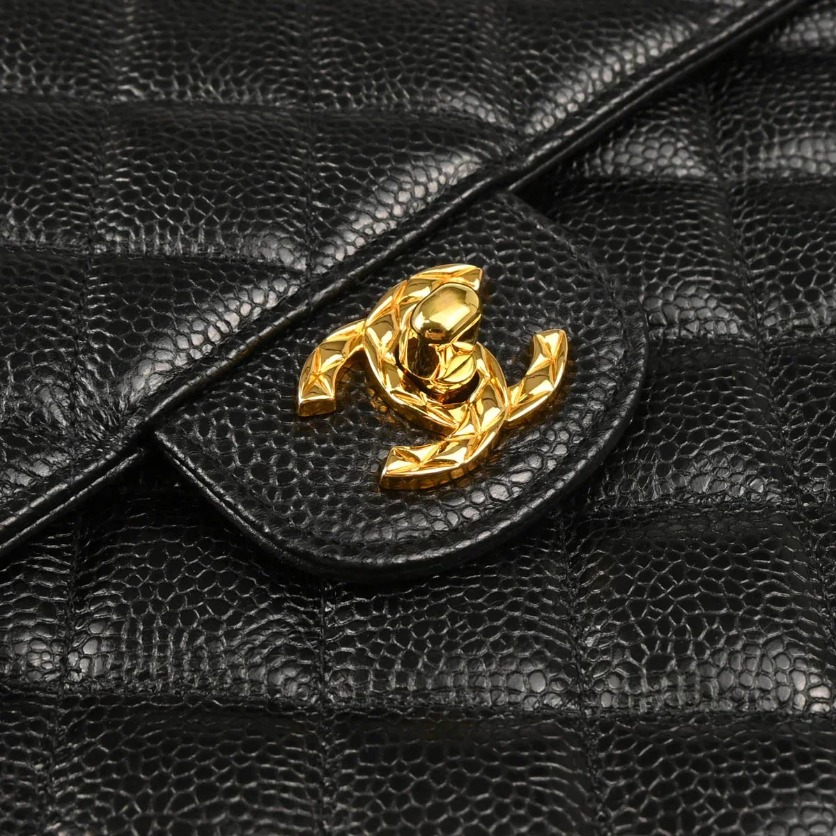 Chanel Black Caviar Camera Bag Large - Image 6