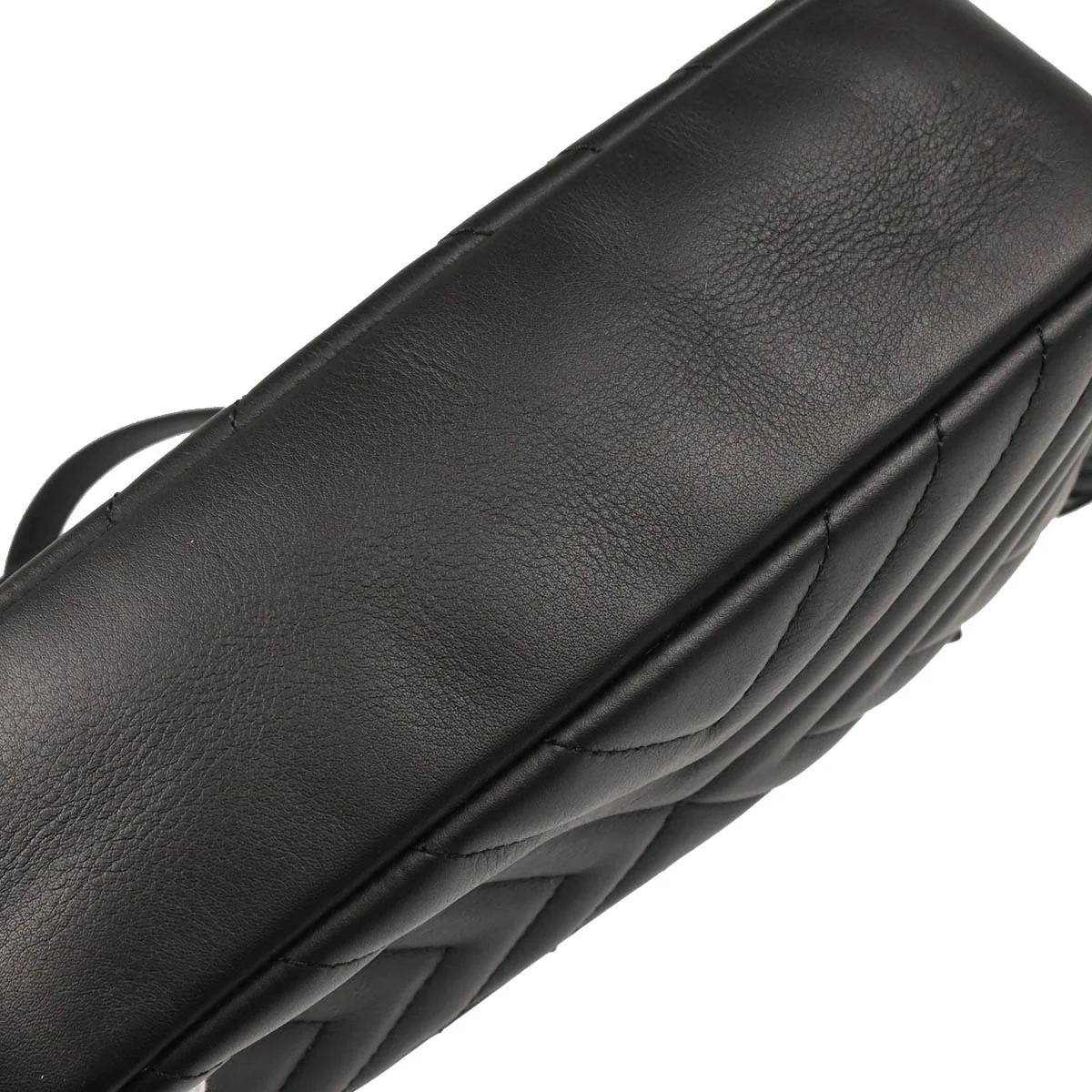 Chanel 2018 Black Lambskin Chevron Camera Bag Small - Image 5