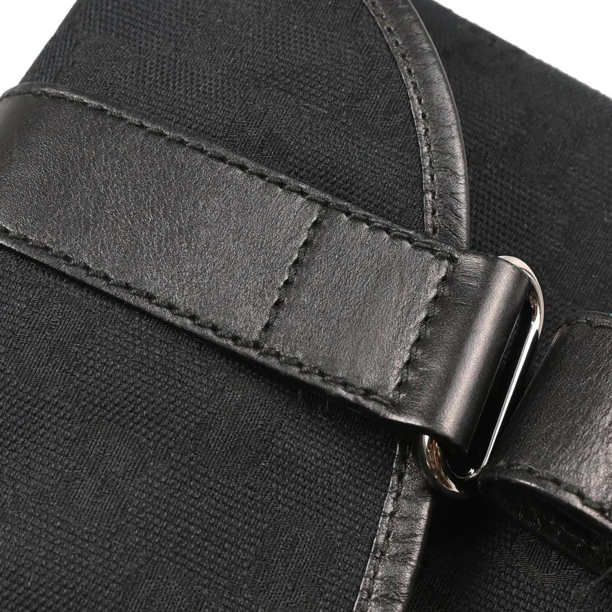 Gucci Black Canvas GG Waist Bum Bag - Image 6