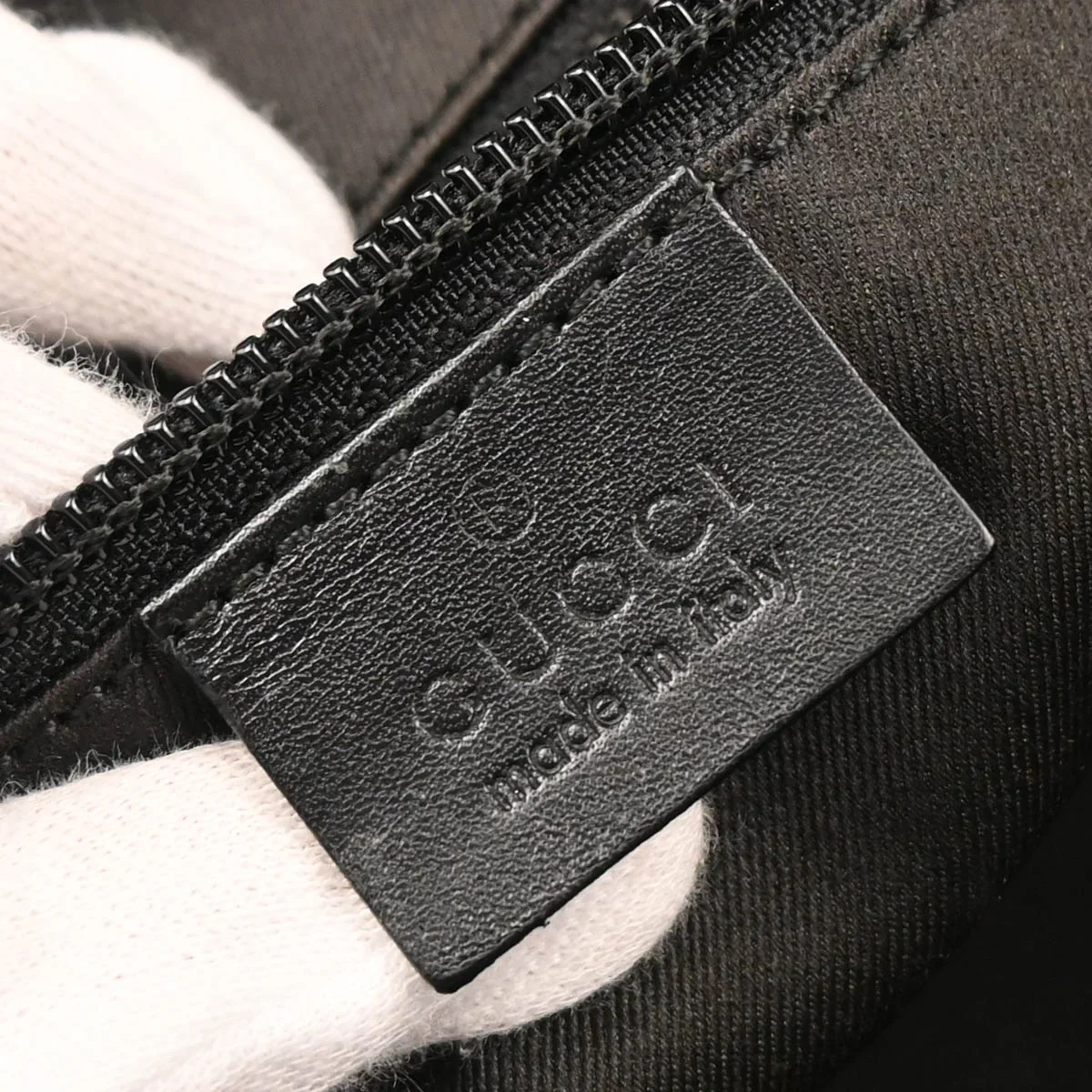 Gucci Black Canvas GG Waist Bum Bag - Image 9