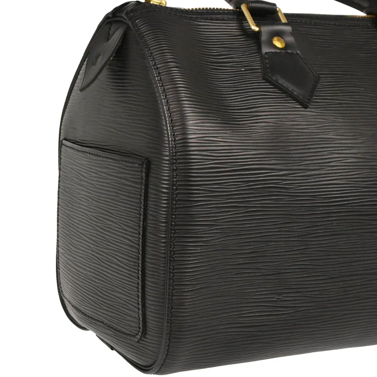 Louis Vuitton 2002 Black Epi Speedy 25 Handbag M43012 - Image 3