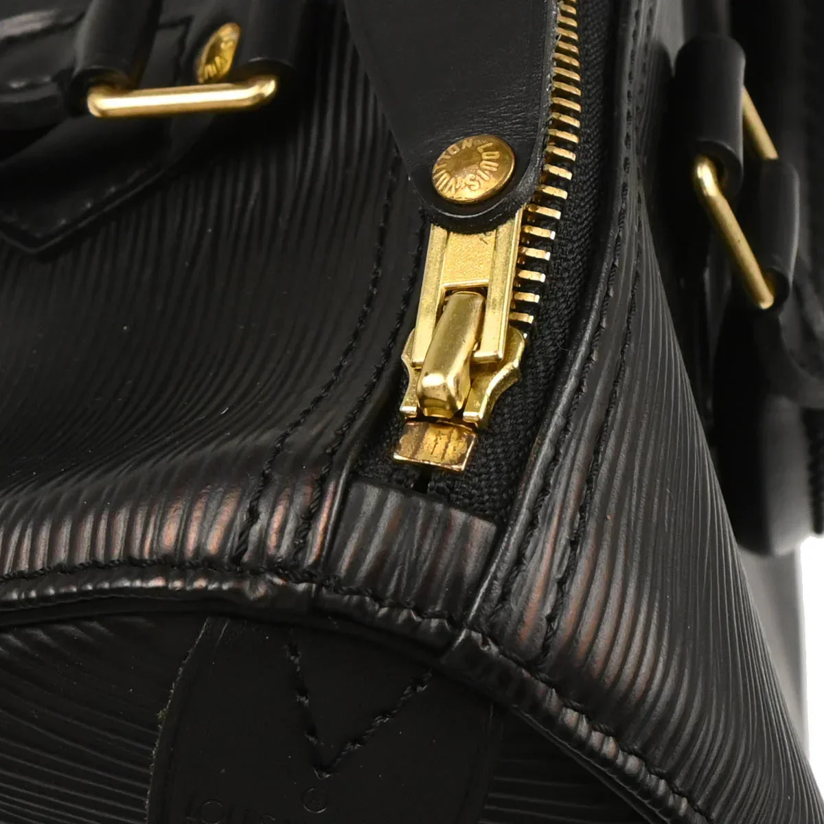 Louis Vuitton 2002 Black Epi Speedy 25 Handbag M43012 - Image 7